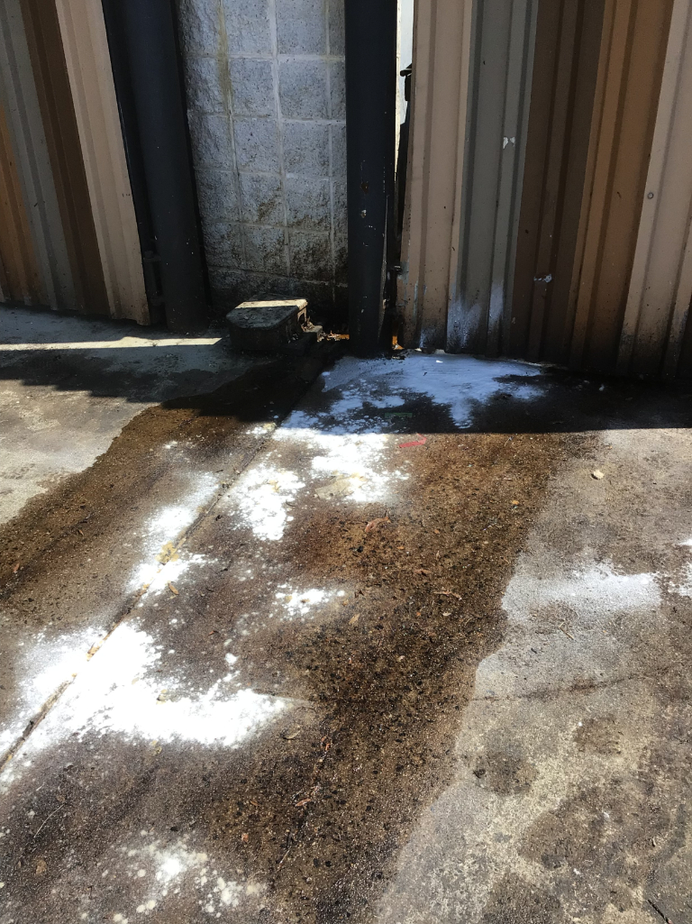 Greasy Dumpster Pad Cleaning in Baltimore, MD